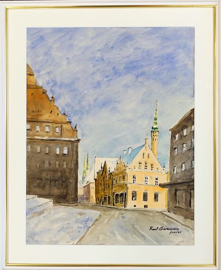 4. Vaade Harju t�navalt, Karl Burman Jun E-kunstisalongis