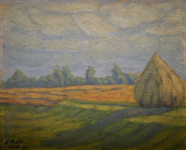 36. Heinakuhi koduv�ljal, August Pulst E-kunstisalongis