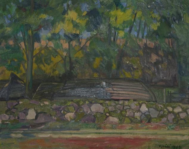 52. Koguva k�la motiiv. Saaremaa, Valdemar V�li E-kunstisalongis