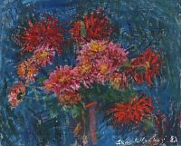 Punased lilled, Linda Kits-Mägi E-kunstisalongis