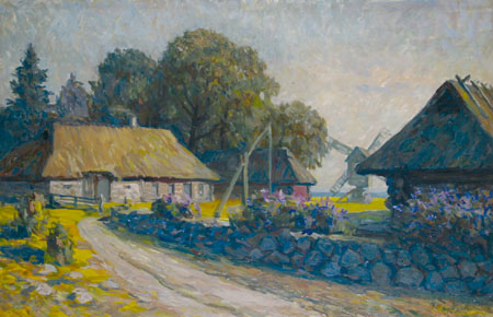 Vana talu Saaremaa rannikult, Märt Bormeister E-kunstisalongis