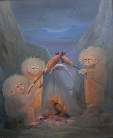 Kalad kolmele, Pille Tammela E-kunstisalongis