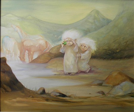 Läbi suure rohelise klaasikillu, Pille Tammela E-kunstisalongis