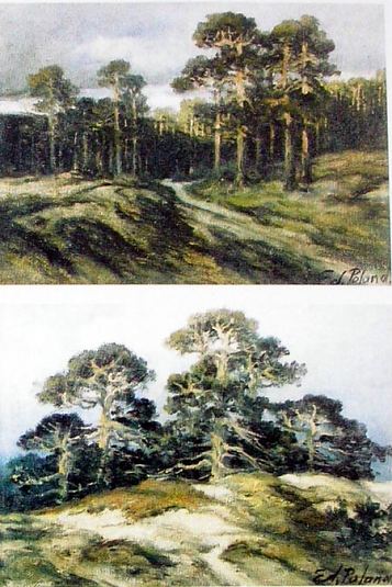 M�nnid (2 maali), Eduard Poland E-kunstisalongis