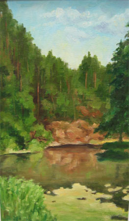 Võhandu jõgi, Aili Tammela E-kunstisalongis