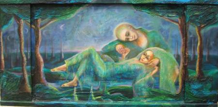 Need kes elavad sinistes allikates, Piret Veski E-kunstisalongis