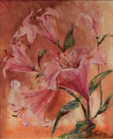 Roosa liilia, Marju Villem E-kunstisalongis