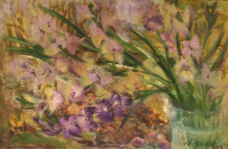 Gladioolid, Marju Villem E-kunstisalongis