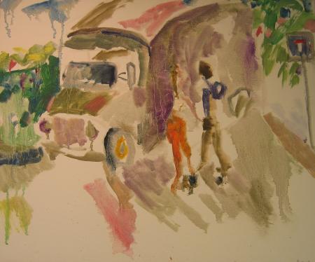 Veoauto varjus, Margus Meinart E-kunstisalongis