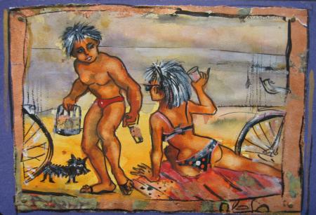 P�rnu motiiv, Piret Veski E-kunstisalongis