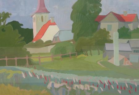 Haapsalu motiiv kirikuga, Valve Janov E-kunstisalongis