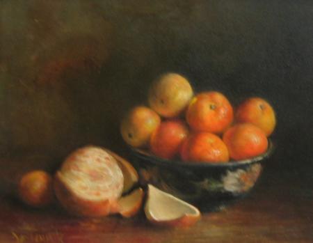 Mandariinid kooritud apelsiniga, Jan Tammik E-kunstisalongis