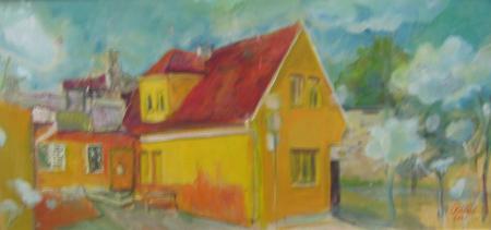 Kollane õllekohvik, Riin Liivamägi E-kunstisalongis