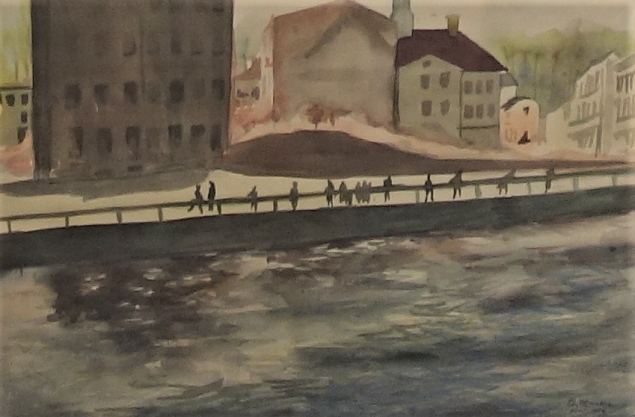 Vaade Emaj�elt Raekoja poole, Eduard Maaser E-kunstisalongis