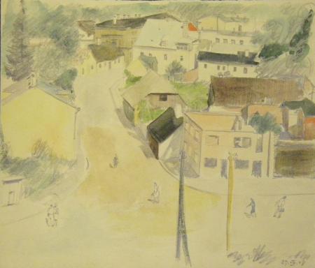 Klaari maja katuseta, Eduard Maaser E-kunstisalongis