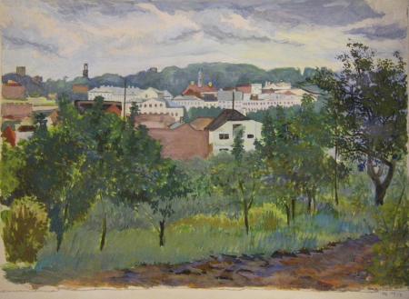 Raekoda roheluses, Eduard Maaser E-kunstisalongis