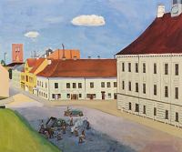 Tartu vaade kapsaplluga, Eduard Maaser E-kunstisalongis