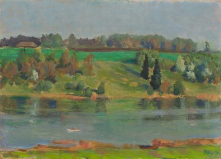 Vaade Viljandi järvele, Juhan Muks E-kunstisalongis