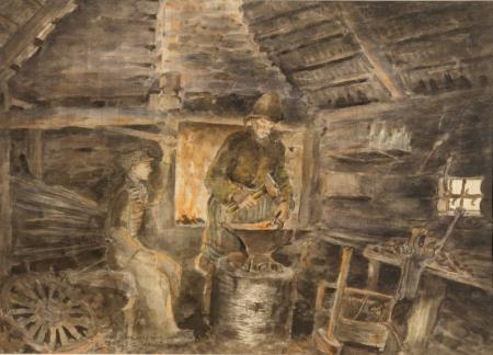 Sepp Juhan Käärmann. Sepa talus., Hilda Kamdron E-kunstisalongis