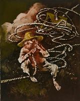 Prints roosal hobusel, Edgar Valter E-kunstisalongis