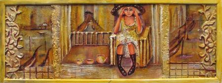 Saabastega kass Veneetsias, Piret Veski E-kunstisalongis