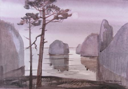 Viitna j�rvel, Valli Lember-Bogatkina E-kunstisalongis