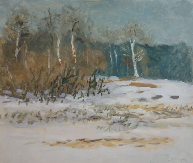 Talvine maastik, Autor Teadmata E-kunstisalongis
