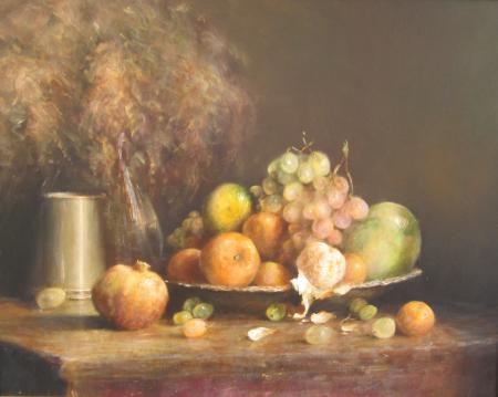 Natrmort puuviljadega, Jan Tammik E-kunstisalongis