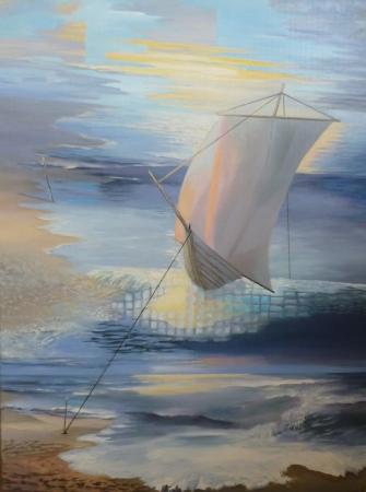 Lennuk loksub lesta p�sti, Neeme L�dimois E-kunstisalongis