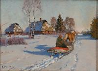 Talvine maastik regedega, Andrei Jegorov E-kunstisalongis