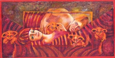 Kalevipoeg ja s�strasilm, Piret Veski E-kunstisalongis