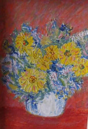 Kollased lilled, Väino Paris E-kunstisalongis