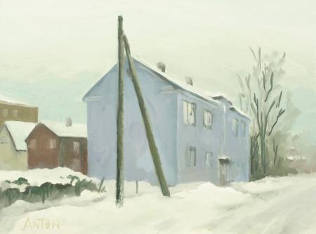 Helesinine maja, Anton Aunma E-kunstisalongis