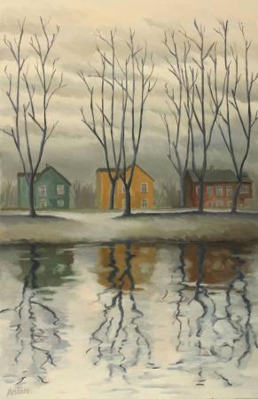 Lillad puud, Anton Aunma E-kunstisalongis