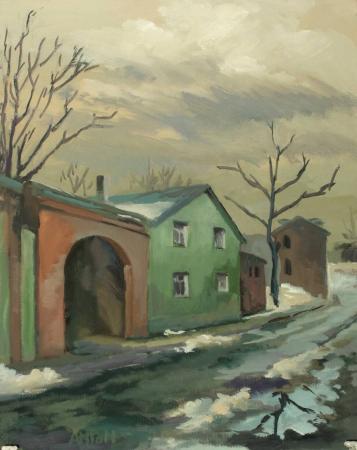 Motiiv Vallikraavi t�navalt, Anton Aunma E-kunstisalongis