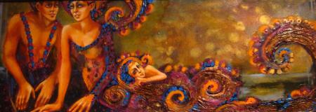 Mees k�sib n�u targalt maolt, Piret Veski E-kunstisalongis