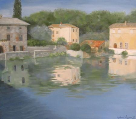 Linnavaade Toscanas, Anne Vasar E-kunstisalongis