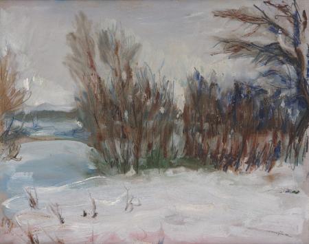 Talvine jõevaade, Nikolai Jasnetski E-kunstisalongis