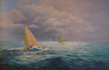 Purjekad lahel, Arville Pustr�m-Uus E-kunstisalongis