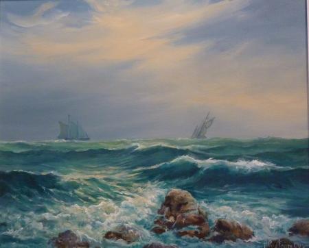 Purjekad lahel II, Arville Pustr�m-Uus E-kunstisalongis