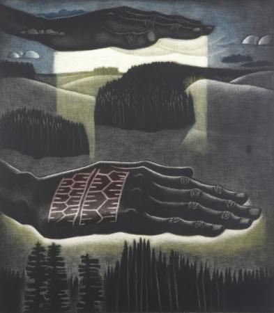 Maa õnnistamine sarjast Taevas ja maa, Kaljo Põllu E-kunstisalongis