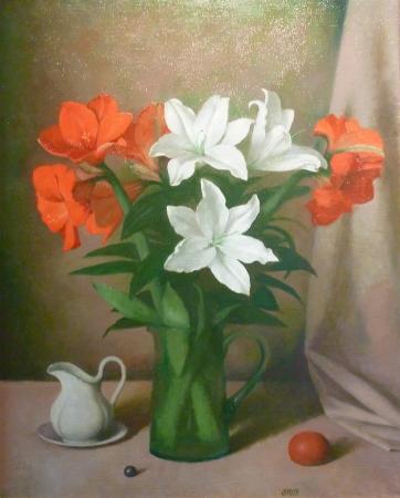 Liiliad ja amar�llised, Olav Maran E-kunstisalongis