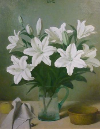 Valged liiliad �unaga, Olav Maran E-kunstisalongis