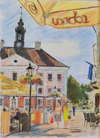 Suvepäev Tartus, Margus Lokk E-kunstisalongis