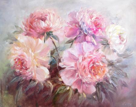 Roosad pojengid, Jelena Liba E-kunstisalongis