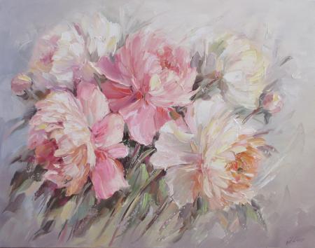 Roosad pojengid, Jelena Liba E-kunstisalongis