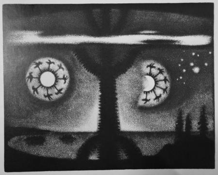 Ilmasammas sarjast Kalivägi, Kaljo Põllu E-kunstisalongis