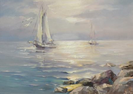 Lillakas meri, Jelena Liba E-kunstisalongis