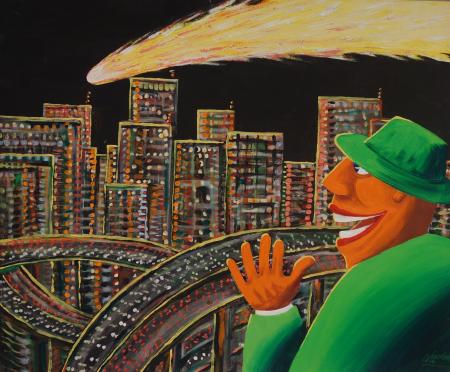 T�eline humanist soovib midagi ilusat, kui mehitatud sputnik langeb, Jaanus Nessler E-kunstisalongis