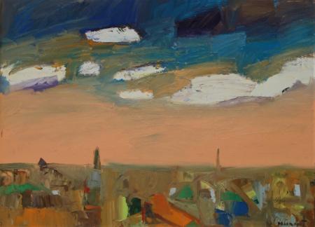 Linn pilvede all, Margus Meinart E-kunstisalongis